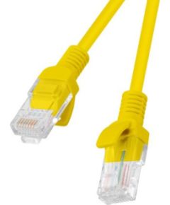 Lanberg PCU5-20CC-0050-Y networking cable Yellow 0.5 m Cat5e U/UTP (UTP) Tīkla vadi