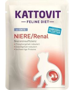 KATTOVIT Feline Diet Niere/Renal Duck - wet cat food - 85g Консервы кошек