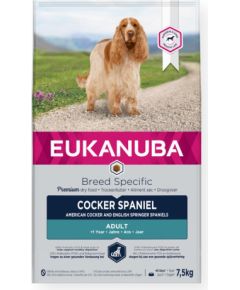 Eukanuba Breed Specific Cocker Spaniel 7.5 kg Adult Chicken Suņu barība