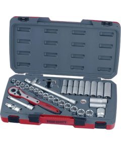 Tengtools Uzgriežņa galviņu komplekts Teng Tools T1234; 1/2''; 34 gab. Mehāniskie instrumenti