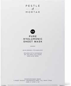 Pestle & Mortar Pure Hyaluronic Sheet Mask ( 3 ks ) - Hydratační plátýnková maska s kolagenem a ceramidy Smaržas - NESAKĀRTOTS