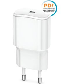 Forever TC-01 PD QC Tīkla Lādētājs USB-C 20W Telefonu lādētāji 220v
