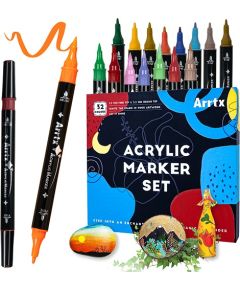 Acrylic Marker Pens ARRTX, 32 Colours Marķieri