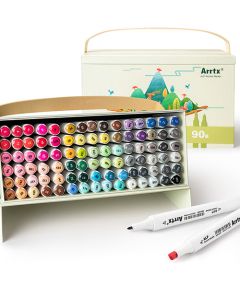Double-sided Marker Pens ARRTX Alp, 90 Colours Marķieri