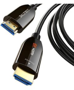 Active Fiber Optical Cable HDMI 2.1, 8K, 60Hz, 10m, 48Gbps, gold-plated HDMI vadi