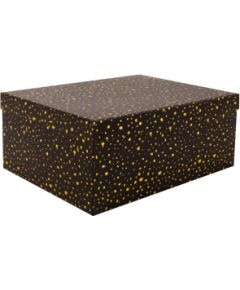 Box DIANA-10, with a lid 19x13xH8cm, black/gold Новости, мебель, дом