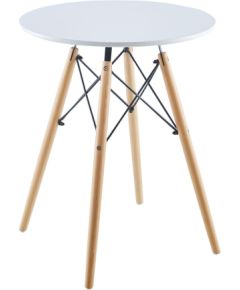 Saska Garden STÓŁ OKRĄGŁY MATERA BIAŁY 60x60CM Jaunumi -Dārzam