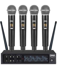 Dna Professional DNA QMIC4 - Mikrofon bezprzewodowy, 4x nadajnik doręczny Mikrofoni
