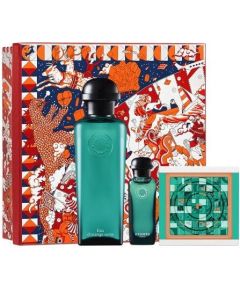 Hermes Eau d'Orange Verte zestaw woda kolońska spray 100ml + woda kolońska 7.5ml + mydło w kostce 50g Unisex Smaržas