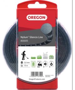 Nylium Silencio aukla, 3,0 mm, 15 m, riņķis, OREGON Piederumi dārza tehnikai