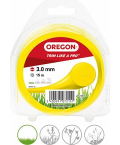 Trimmera aukla, 3,0 mm - 15 m blisterī, OREGON Piederumi dārza tehnikai