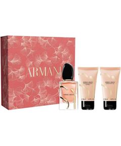 Giorgio Armani Sí Intense Dárková sada EDP 50 ml, sprchový gel 50 ml a tělové mléko 50 ml 50ml Dāvanu komplekti