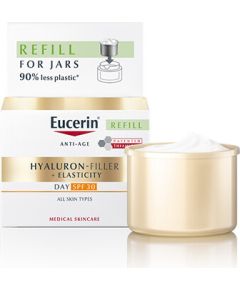 Eucerin Hyaluron-Filler+Elasticity Day Cream Refill SPF 30 - Náhradní náplň pro denní krém proti stárnutí pleti 50ml Smaržas - NESAKĀRTOTS