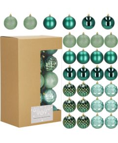 Ziemassvētku eglītes rotājumu komplekts Springos CA1411, 30 gab.  Eglīšu rotājumi