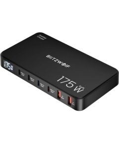 Blitzwolf BW-S30 6in1 Uzlādes stacija 4x USB-C / 2x USB 175W Telefonu lādētāji 220v