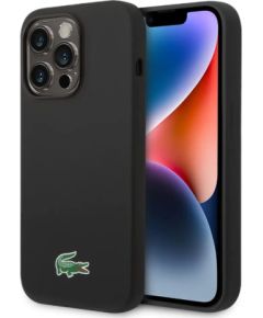 Lacoste Liquid Silicone Microfiber Croc Logo MagSafe Case Aizsargapvalks priekš Apple iPhone 13  / 14 / 15 Neoriģinālie Maciņi