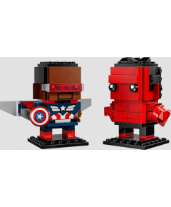 LEGO BrickHeadz Figurki Kapitana Ameryki i Czerwonego Hulka (40668) Новости - Детские товары