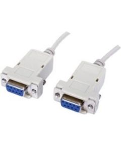 Goobay Kabelis DB9-F: DB9-F  Null Modem 1.8m Dažādi vadi