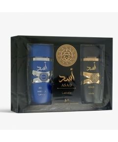 Lattafa Asad Giftset EDP 100 ml a Asad Zanzibar EDP 100 ml 200ml Dāvanu komplekti