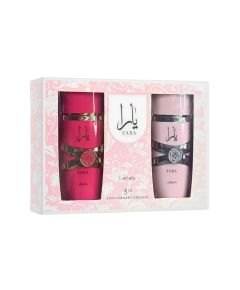 Lattafa Yara GiftSet EDP 100 ml  Yara Candy EDP 100 ml 200ml Dāvanu komplekti