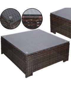 Модульный набор садовой мебели Springos GF0062 стол, кресло, диван, 4 модуля, коричнево-кремовый Dārza mēbeļu komplekti