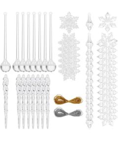 Ziemassvētku rotājumu komplekts Springos CA0713 53 gab  Eglīšu rotājumi