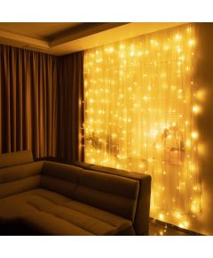 Ziemassvētku LED lampiņu aizkars Springos CL4020 200 Led Ziemassvētku lampiņas, LED virtenes