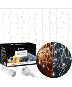 Ziemassvētku LED lampiņu aizkars Springos CL0332 12m Ziemassvētku lampiņas, LED virtenes