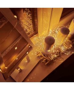 Springos LED lampas ar baterijām, 20  LED CL4099 Ziemassvētku lampiņas, LED virtenes