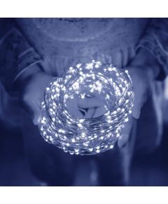 Akumulatoru gaismas Springos CL0015 50 Led Ziemassvētku lampiņas, LED virtenes