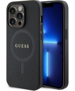 Guess Saffiano MagSafe Back Case Aizsargapvalks Priekš Apple iPhone 15 Pro Neoriģinālie Maciņi