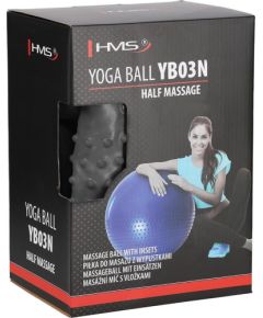 YB03 JAUNA 65CM PELĒKA SPORTA BUMBA HMS Fitnesa bumbas