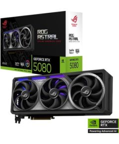 Asus ROG Astral GeForce RTX 5080 16 GB GDDR7 Grafiskās video kartes