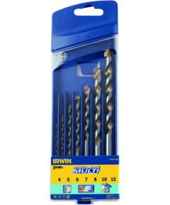 Daudzfunkcionālu urbju komplekts Irwin CORDLESS; 4-12 mm; 7 gab. Piederumi urbjiem