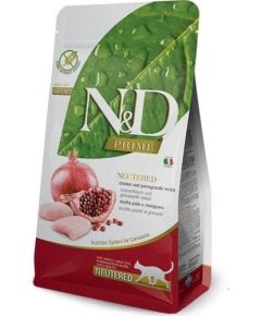 Farmina N&D Prime Cat Neutered - Chicken & Pomegranate Adult 5kg Kaķu sausā barība