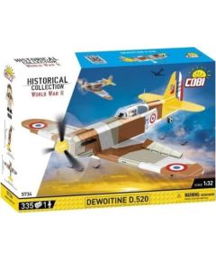 Cobi COBI 5734 Historical Collection WWII Samolot myśliwski francuski Dewoitine D.520 335 klocków Mašīnas un piederumi