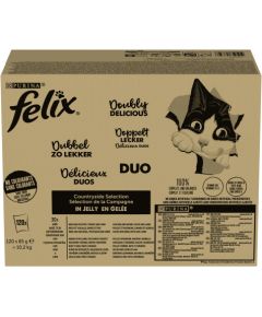 PURINA Felix Fantastic Duo Mix Countryside - wet cat food - 120x85g Консервы кошек