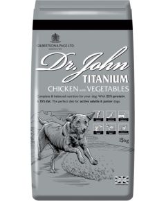 Dr. John DR JOHN Titanium Chicken - dry dog food - 15kg Suņu barība