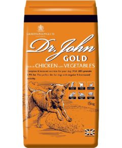 Dr. John DR JOHN Gold Chicken - dry dog food - 15kg Suņu barība
