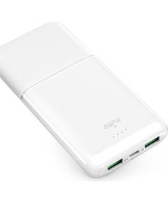 Powerbank 10000mAh 2xUSB, 1xUSB-C, 20W, by Puro White Jaunumi - Viedierices