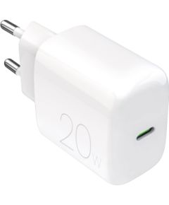 Wall Charger 1xUSB-C, 20W, by Puro White Jaunumi - Viedierices