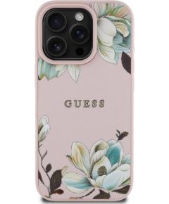 Guess PU Grained Magnolia MagSafe Case Чехол для Apple iPhone 16 Pro Чехлы - альтернативные