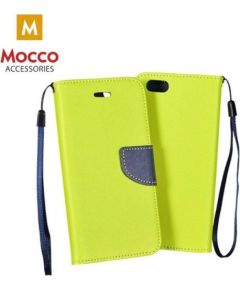 Mocco Fancy Book Case Grāmatveida Maks Telefonam LG K10 / K11 (2018) Zaļš - Zils