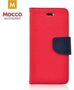 Mocco Fancy Book Case Grāmatveida Maks Telefonam LG K8 / K9 (2018) Sarkans - Zils