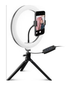 Telefona statīvs SBS Tripod 20cm LED Ring Light Selfie Stick