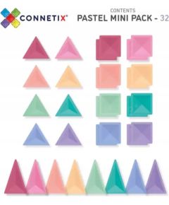 Plus Plus CONNETIX Pastel Mini Pack 32 el klocki magnetyczne 3+ Konstruktori 