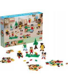 Plus Plus PLUS-PLUS NAUCZ SIĘ BUDOWAĆ LUDZI Z CAŁEGO ŚWIATA Mašīnas un piederumi