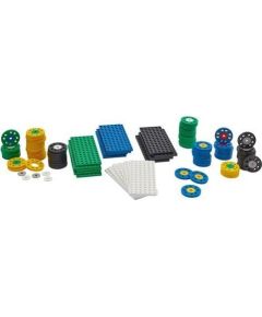 Plus Plus PLUS-PLUS MIX KÓŁ I PODSTAWEK- 100 ELEMENTÓW Galda spēles