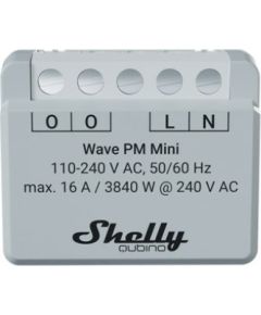 Shelly Shelly Qubino Wave PM Mini przełącznik Szary Gudrā māja