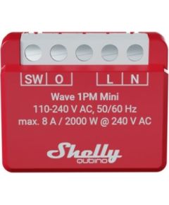 Shelly Shelly Qubino Wave 1PM Mini Siłownik pomiarowy-przełączający Z-Wave Gudrā māja